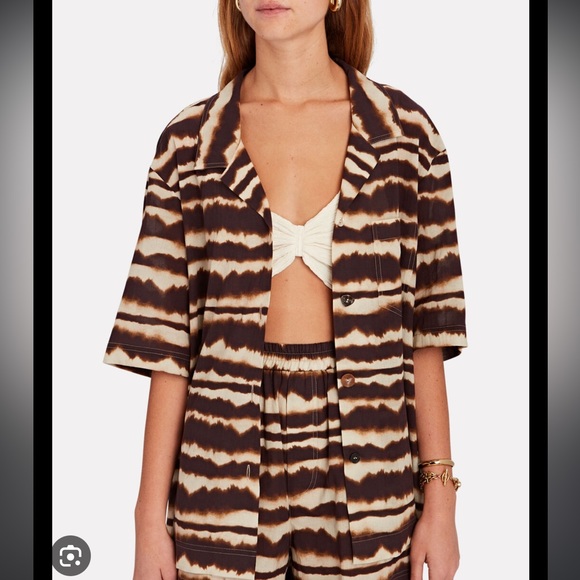 Nanushka Soho striped tie-dye shirt. Worn twice. - Picture 4 of 7